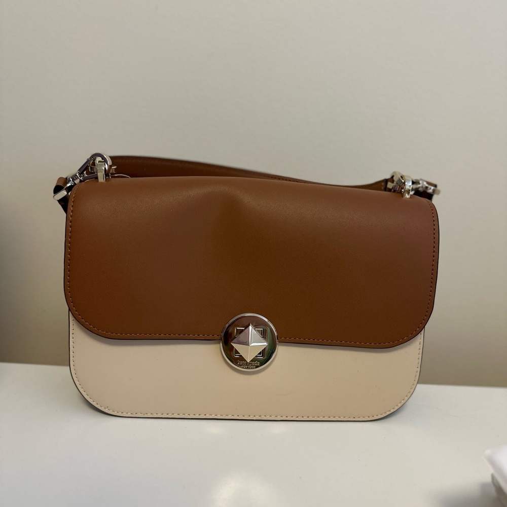 Kate spade tan colorblock satchel